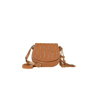 Charlotte Saddle Bag in Honey Brown
