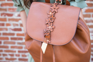 Dahlia Backpack in Honey Brown